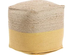 Pouf Gelb 44 X 44 Cm Kirama