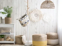 Pouf Gelb 44 X 44 Cm Kirama