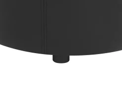 Pouf Mit Stauraum Kunstleder Schwarz 38 Cm Maryland