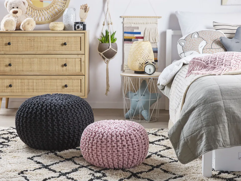 Pouf Rosa 40 Cm Conrad
