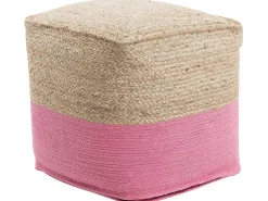 Pouf Rosa 44 X 44 Cm Kirama