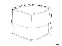 Pouf Rosa 44 X 44 Cm Kirama