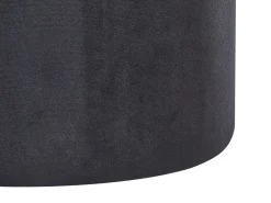 Pouf Samtstoff Mit Stauraum Schwarz 2Er Set Doris