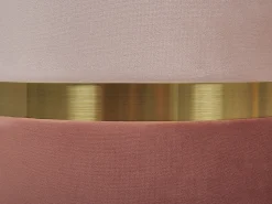 Pouf Samtstoff Mit Stauraum Rosa 2Er Set Wichita