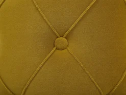 Pouf Samtstoff Mit Stauraum Senfgelb 2Er Set Pueblo