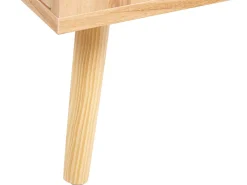 Rattan 3 Turen Sideboard Helles Holz Perote