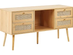 Rattan Tv-Mobel Helles Holz Perote