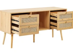 Rattan Tv-Mobel Helles Holz Perote
