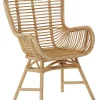 Rattanstuhl Beige Naturlich Mit Armlehnen Togo
