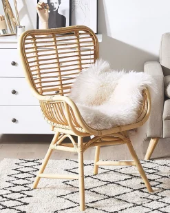 Rattanstuhl Beige Naturlich Mit Armlehnen Togo