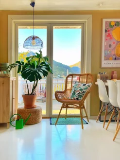 Rattanstuhl Beige Naturlich Mit Armlehnen Togo