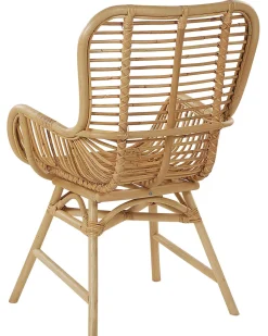 Rattanstuhl Beige Naturlich Mit Armlehnen Togo