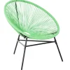 Rattanstuhl Kunststoff Grun O 76 Cm Acapulco