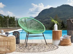 Rattanstuhl Kunststoff Grun O 76 Cm Acapulco