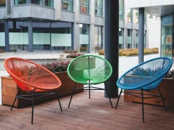 Rattanstuhl Kunststoff Grun O 76 Cm Acapulco