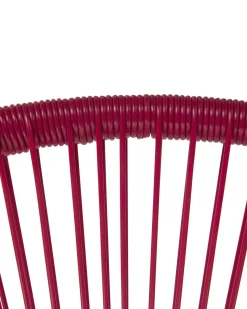 Rattanstuhl Kunststoff Rosa/Gelb/Beige 2Er Set O 76 Cm Acapulco