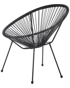 Rattanstuhl Kunststoff Schwarz O 70 Cm Acapulco Ii