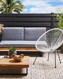 Rattanstuhl Kunststoff Weis O 70 Cm Acapulco Ii