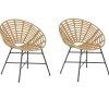 Rattanstuhl Naturlich O 71 Cm 2Er Set Acerra