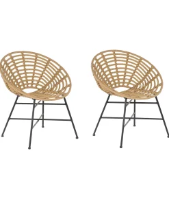 Rattanstuhl Naturlich O 71 Cm 2Er Set Acerra