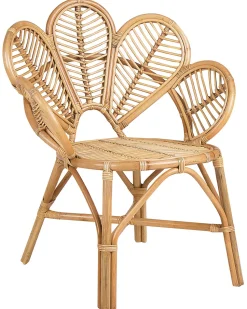 Rattanstuhl Naturlich Pfauform 2Er Set Florentine Ii
