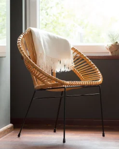 Rattanstuhl Naturlich Sarita