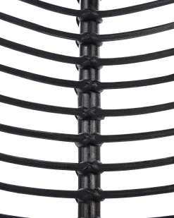 Rattanstuhl Schwarz Canora