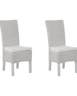 Rattanstuhl Weis 2Er Set Andes