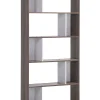 Regal Dunkler Holzfarbton / Weis 5 Facher Orilla