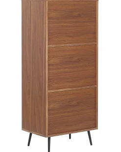 Regal Dunkler Holzfarbton / Grau 4 Facher Richmond