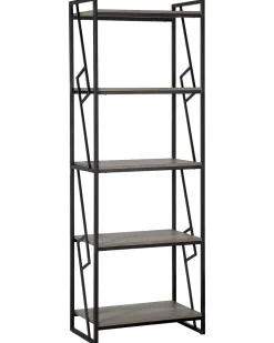 Regal Dunkler Holzfarbton 5 Facher Forres
