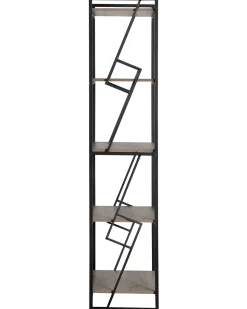 Regal Dunkler Holzfarbton 5 Facher Forres