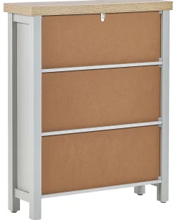 Regal Grau / Heller Holzfarbton 3 Facher Clio