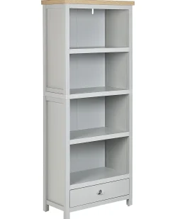 Regal Grau / Heller Holzfarbton 4 Facher Clio