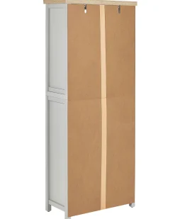 Regal Grau / Heller Holzfarbton 4 Facher Clio
