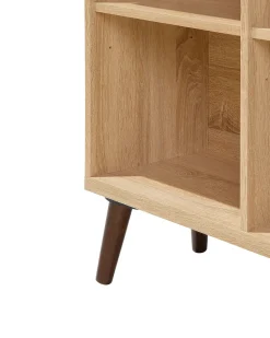 Regal Heller Holzfarbton / Grau 17 Facher Alloa