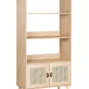 Regal Heller Holzfarbton Mit 3 Fachern Und Schrank Parton