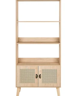 Regal Heller Holzfarbton Mit 3 Fachern Und Schrank Parton