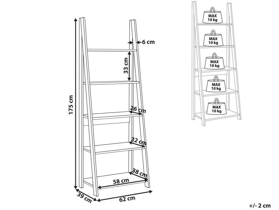 Regal Heller Holzfarbton 5 Facher Wilton