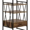 Regal Holzoptik Braun 3 Facher 1 Schublade Keene