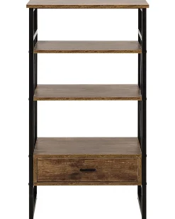Regal Holzoptik Braun 3 Facher 1 Schublade Keene