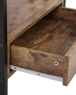 Regal Holzoptik Braun 3 Facher 1 Schublade Keene