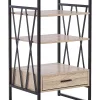 Regal Holzoptik Hellbraun 3 Facher 1 Schublade Keene
