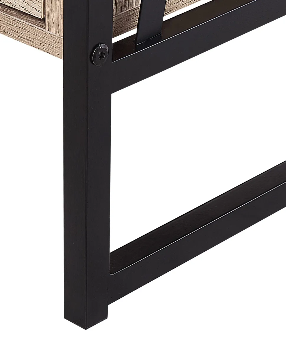 Regal Holzoptik Hellbraun 3 Facher 1 Schublade Keene