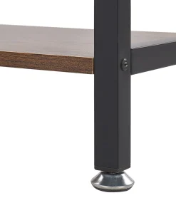Regal Schwarz / Dunkler Holzfarbton 5 Facher Dale