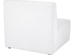 Right Hand 3 Seater Modular Jumbo Cord Corner Sofa With Ottoman Off White Lemvig