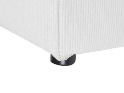 Right Hand 3 Seater Modular Jumbo Cord Corner Sofa With Ottoman Off White Lemvig
