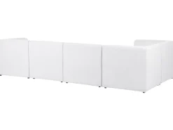 Right Hand 5 Seater Modular Jumbo Cord Corner Sofa With Ottoman Off White Lemvig