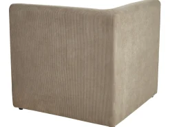 Right Hand 4 Seater Modular Jumbo Cord Corner Sofa With Ottoman Taupe Lemvig