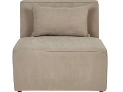 Right Hand 4 Seater Modular Jumbo Cord Corner Sofa With Ottoman Taupe Lemvig